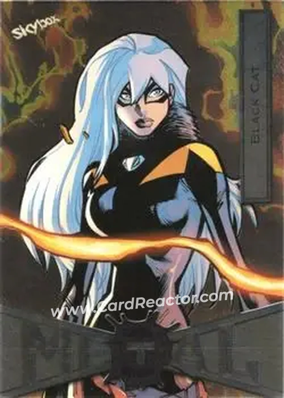 2021 SkyBox Metal Universe Marvel Spider-Man #10 Black Cat