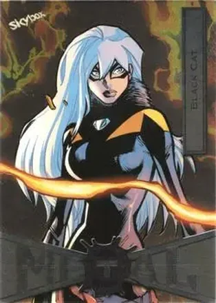 2021 SkyBox Metal Universe Marvel Spider-Man #10 Black Cat