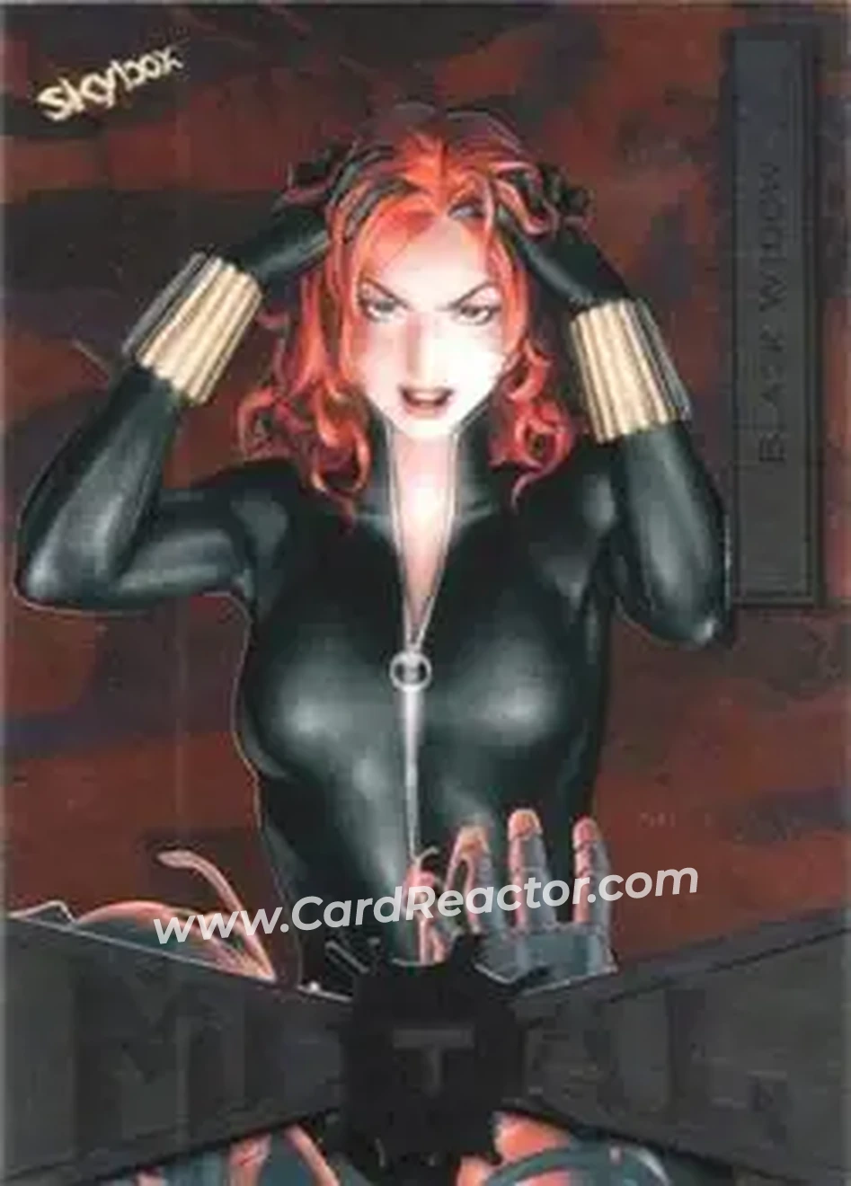 2021 SkyBox Metal Universe Marvel Spider-Man #13 Black Widow