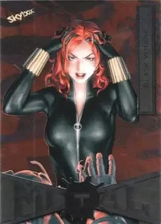 2021 SkyBox Metal Universe Marvel Spider-Man #13 Black Widow