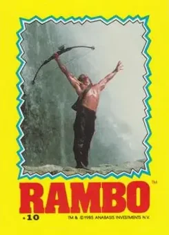 1985 Topps Rambo: First Blood Part II - Stickers #10 - Card #10