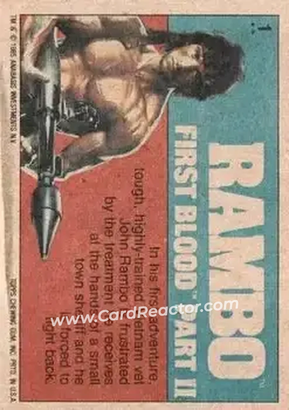 Back of Card #1