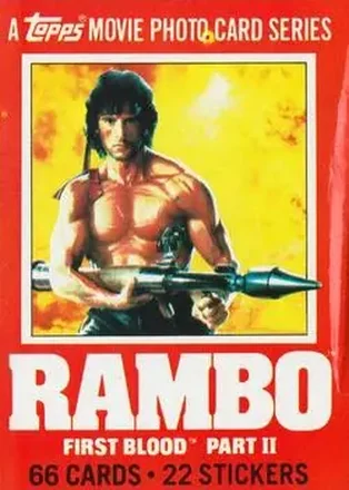 1985 Topps Rambo: First Blood Part II #1 Card #1