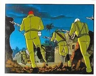 1986 Panini Rambo Stickers #1 Card #1