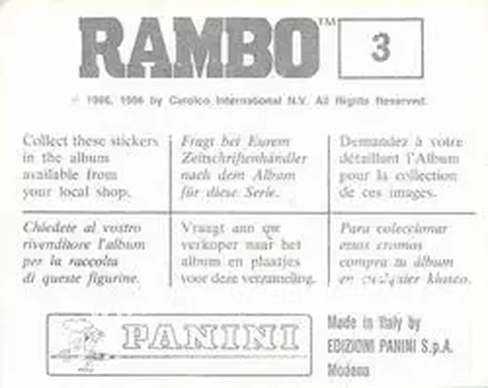 Back of Card #3