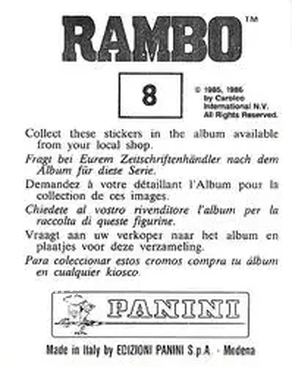 Back of Card #8