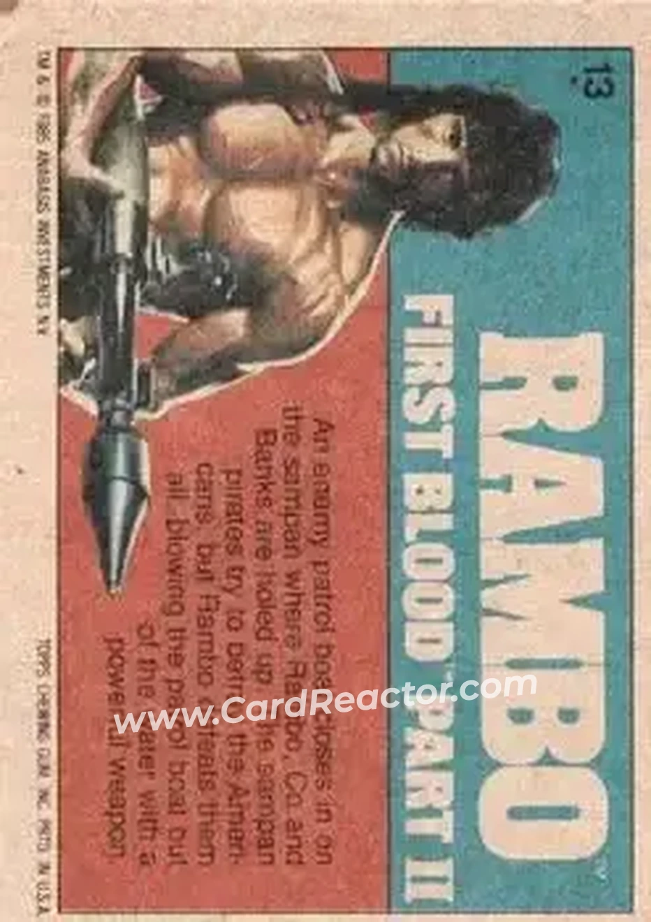 Back of Card #13