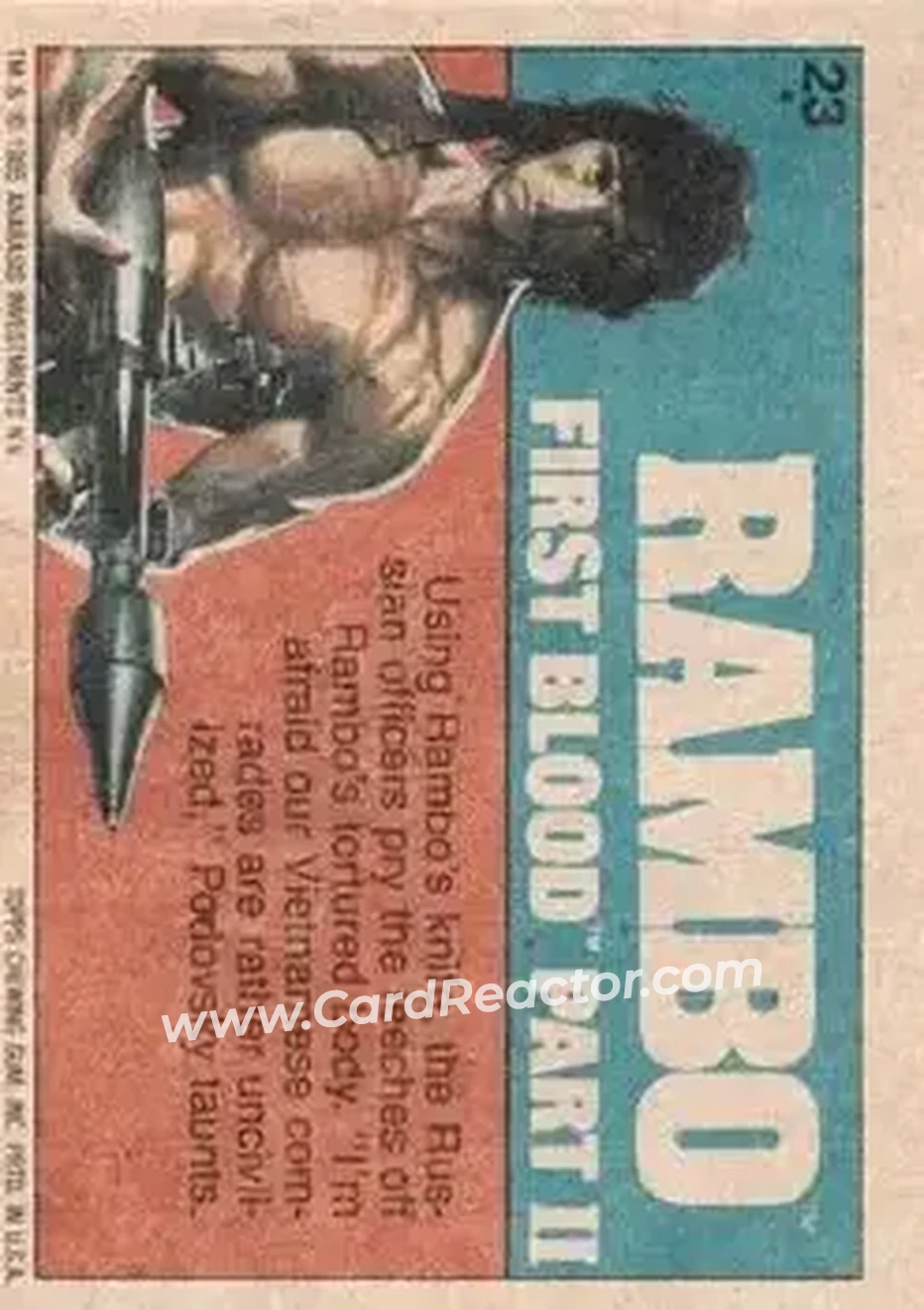 Back of Card #23