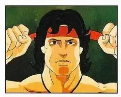 1986 Panini Rambo Stickers #19 Card #19