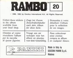 Back of Card #20
