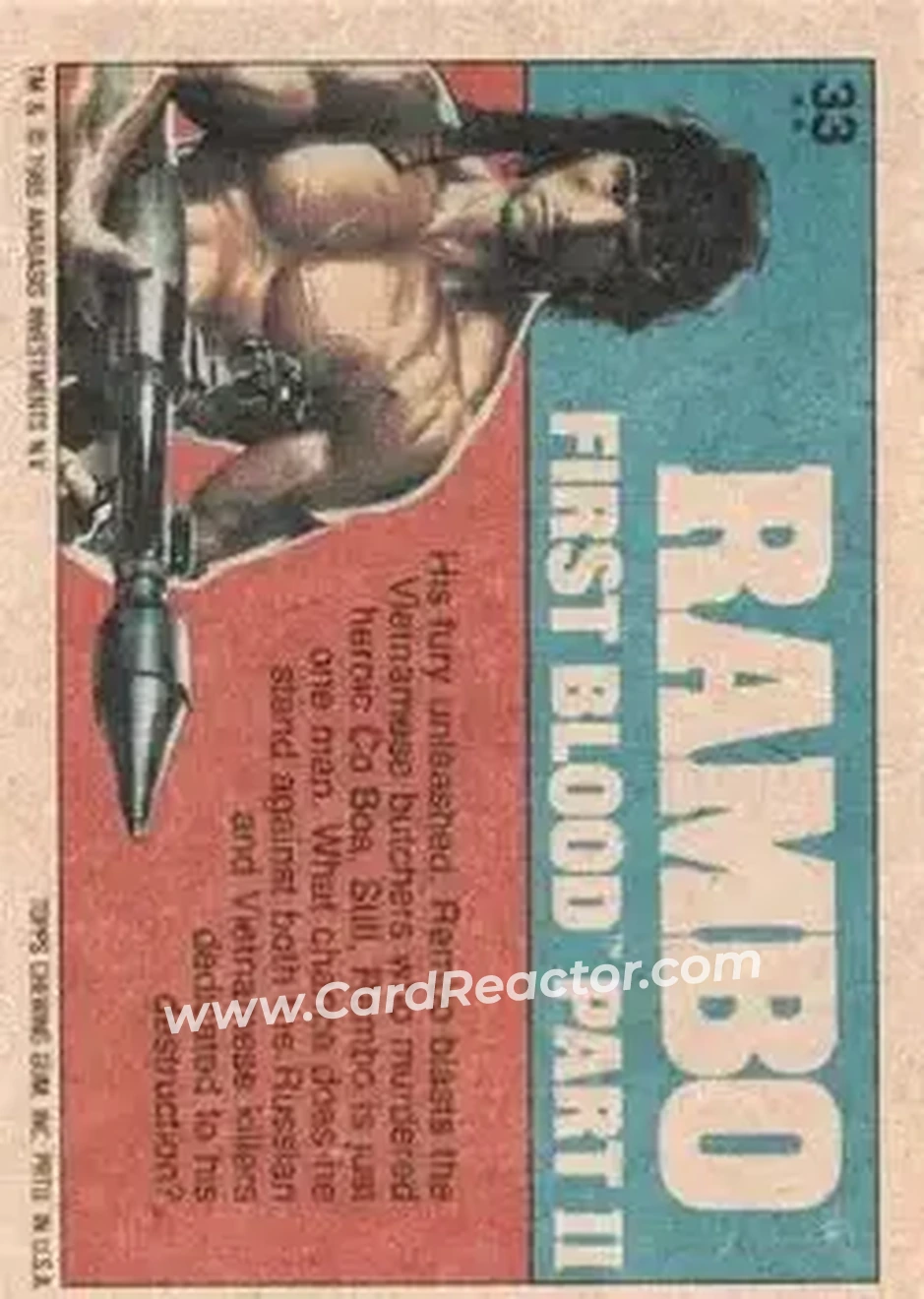 Back of Card #33