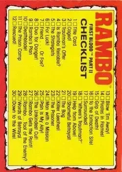 1985 Topps Rambo: First Blood Part II #66 Card #66