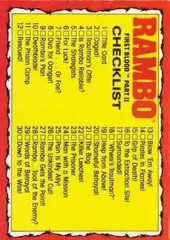 1985 Topps Rambo: First Blood Part II #66 Card #66