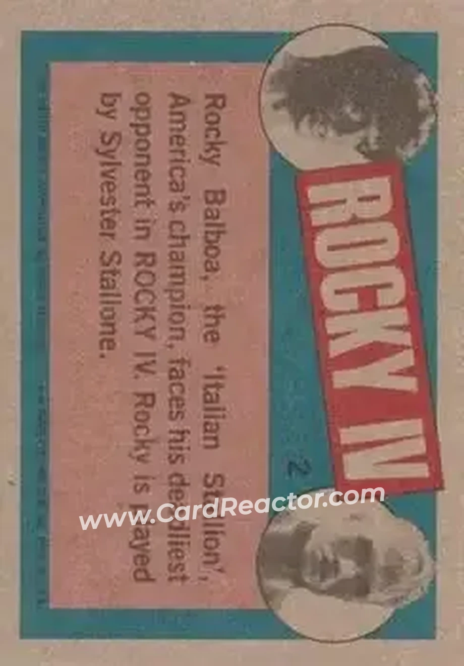 Back of Rocky Balboa