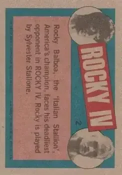 Back of Rocky Balboa