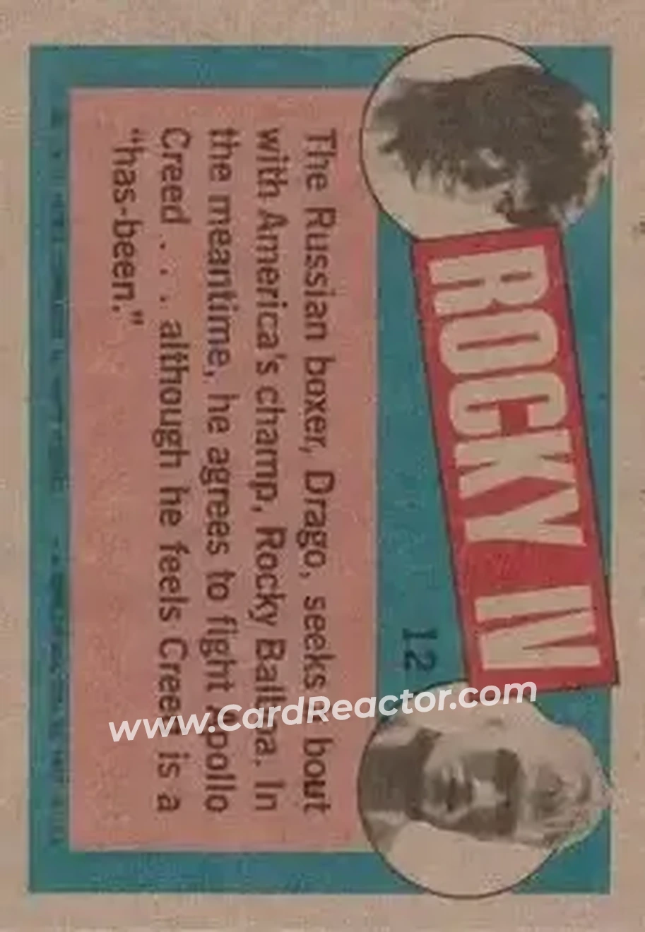 Back of Card #12