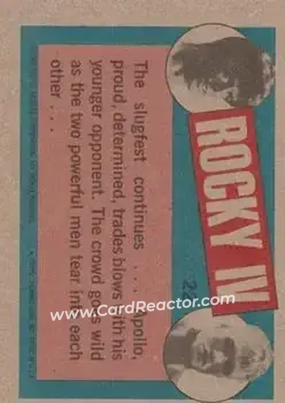 Back of Card #22