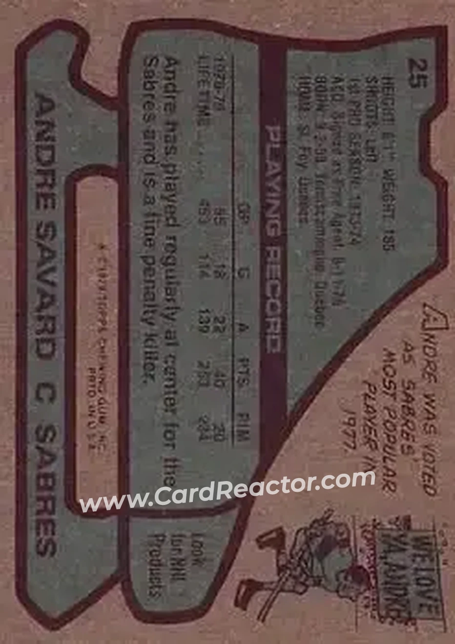 Back of Andre Savard