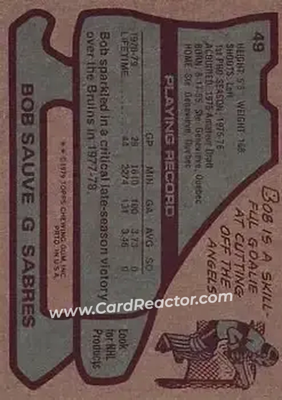 Back of Bob Sauve