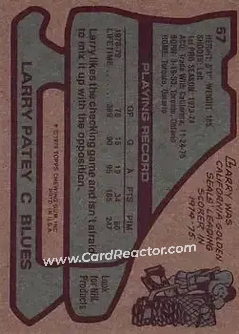 Back of Larry Patey