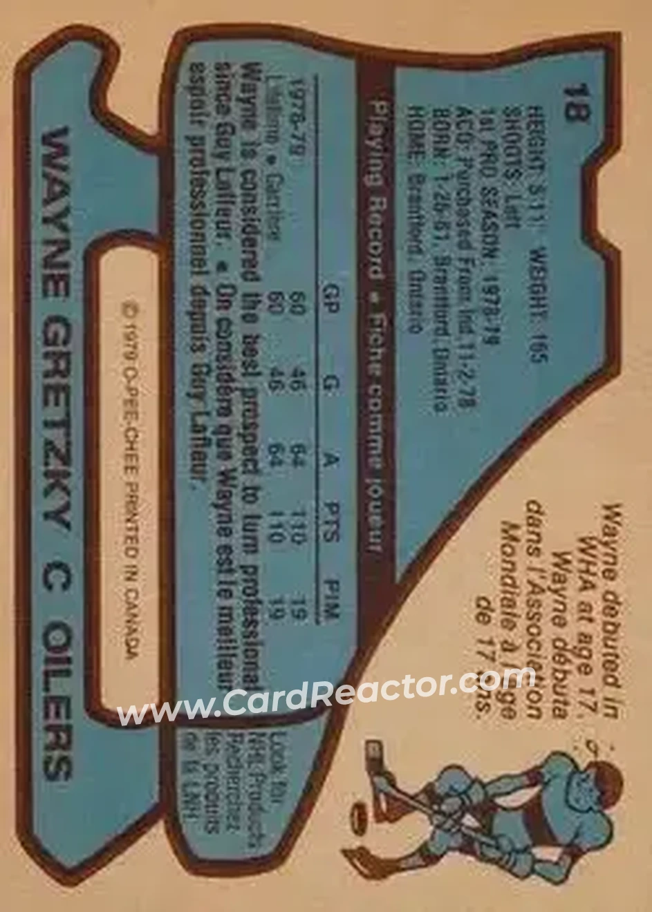 Back of Wayne Gretzky