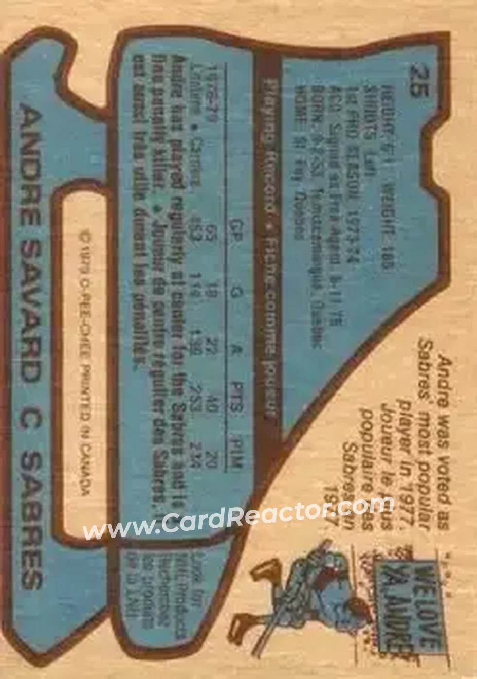 Back of Andre Savard