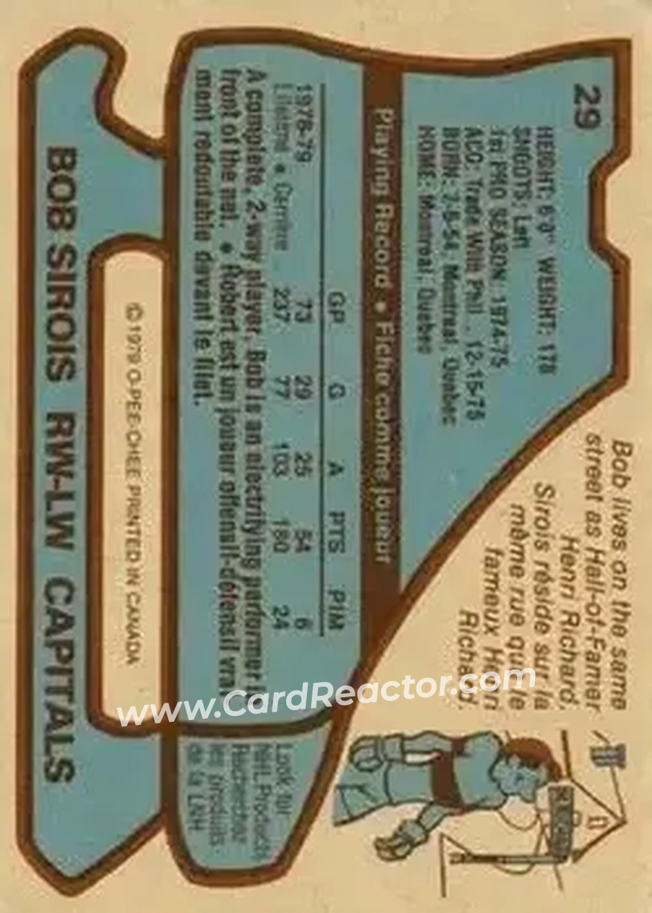 Back of Bob Sirois