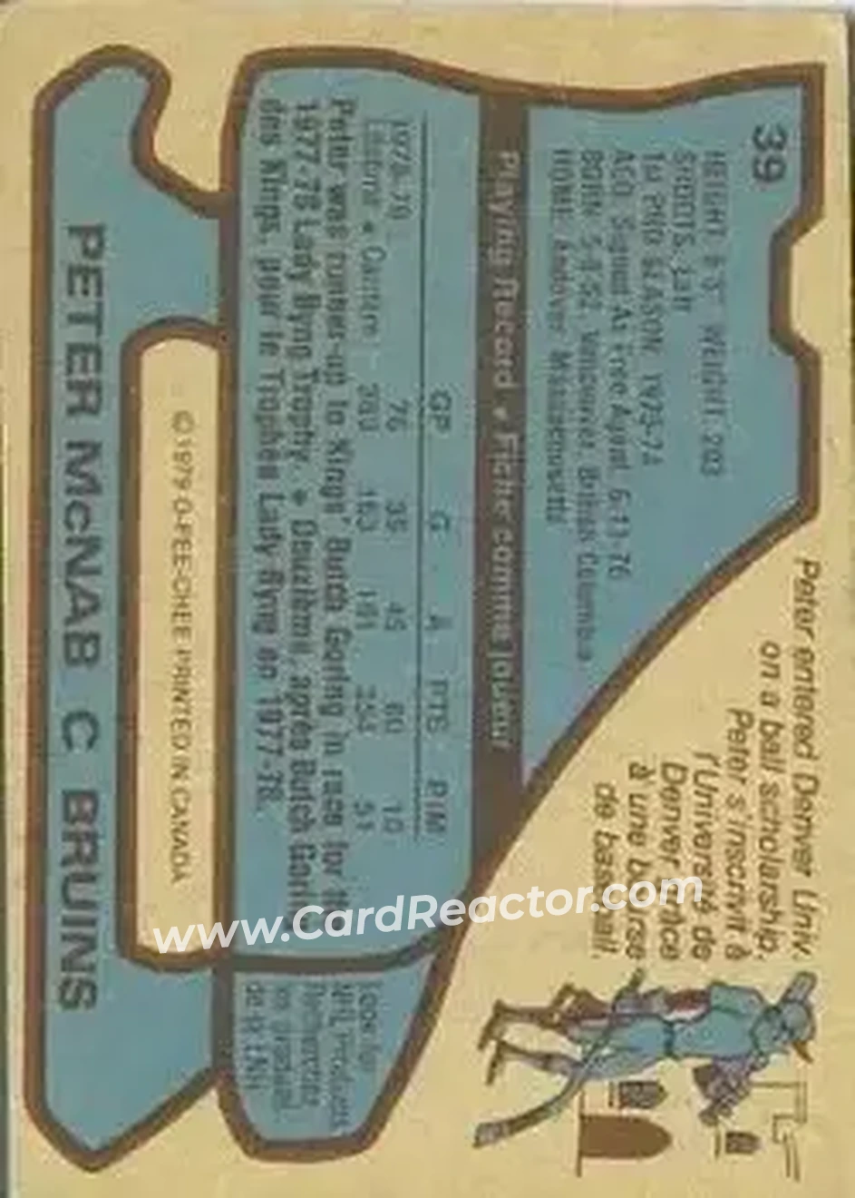 Back of Peter McNab