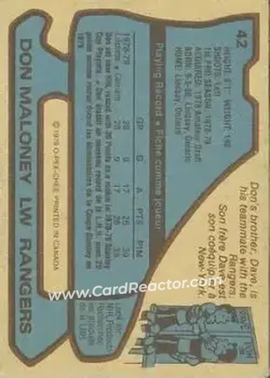 Back of Don Maloney