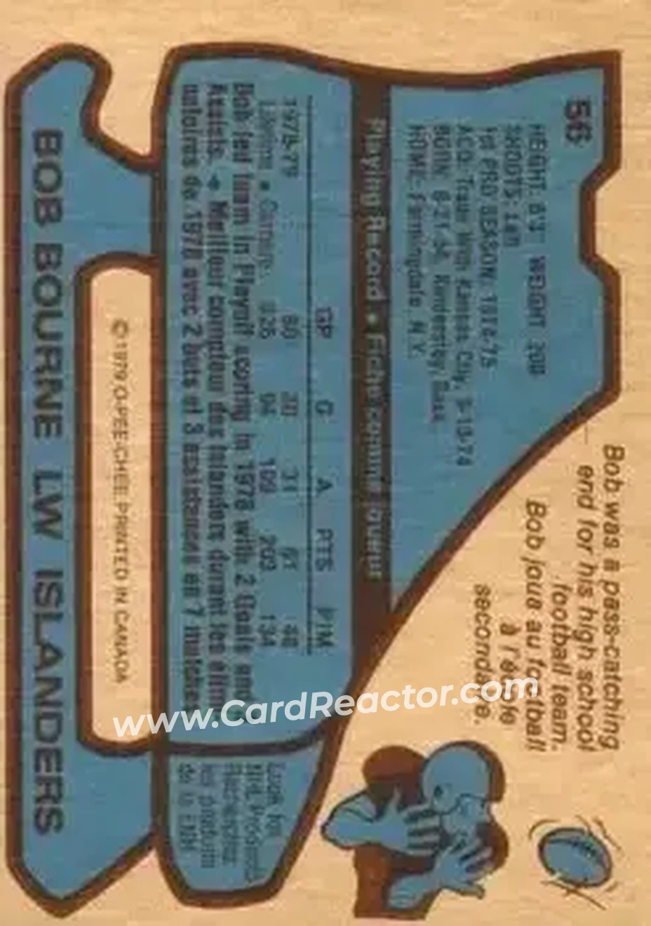 Back of Bob Bourne