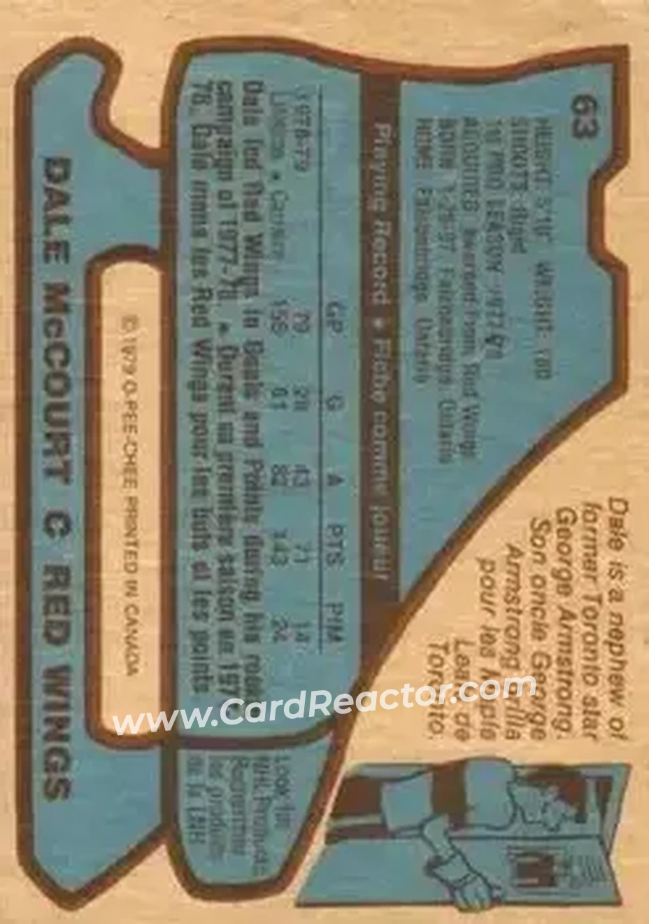 Back of Dale McCourt