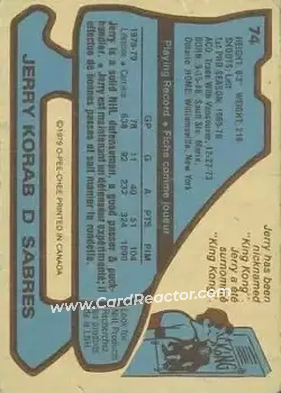Back of Jerry Korab