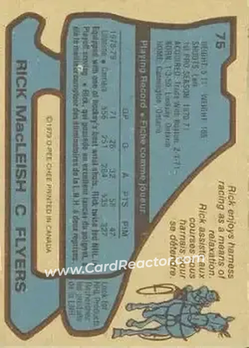 Back of Rick MacLeish