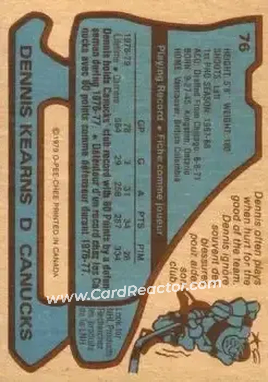 Back of Dennis Kearns