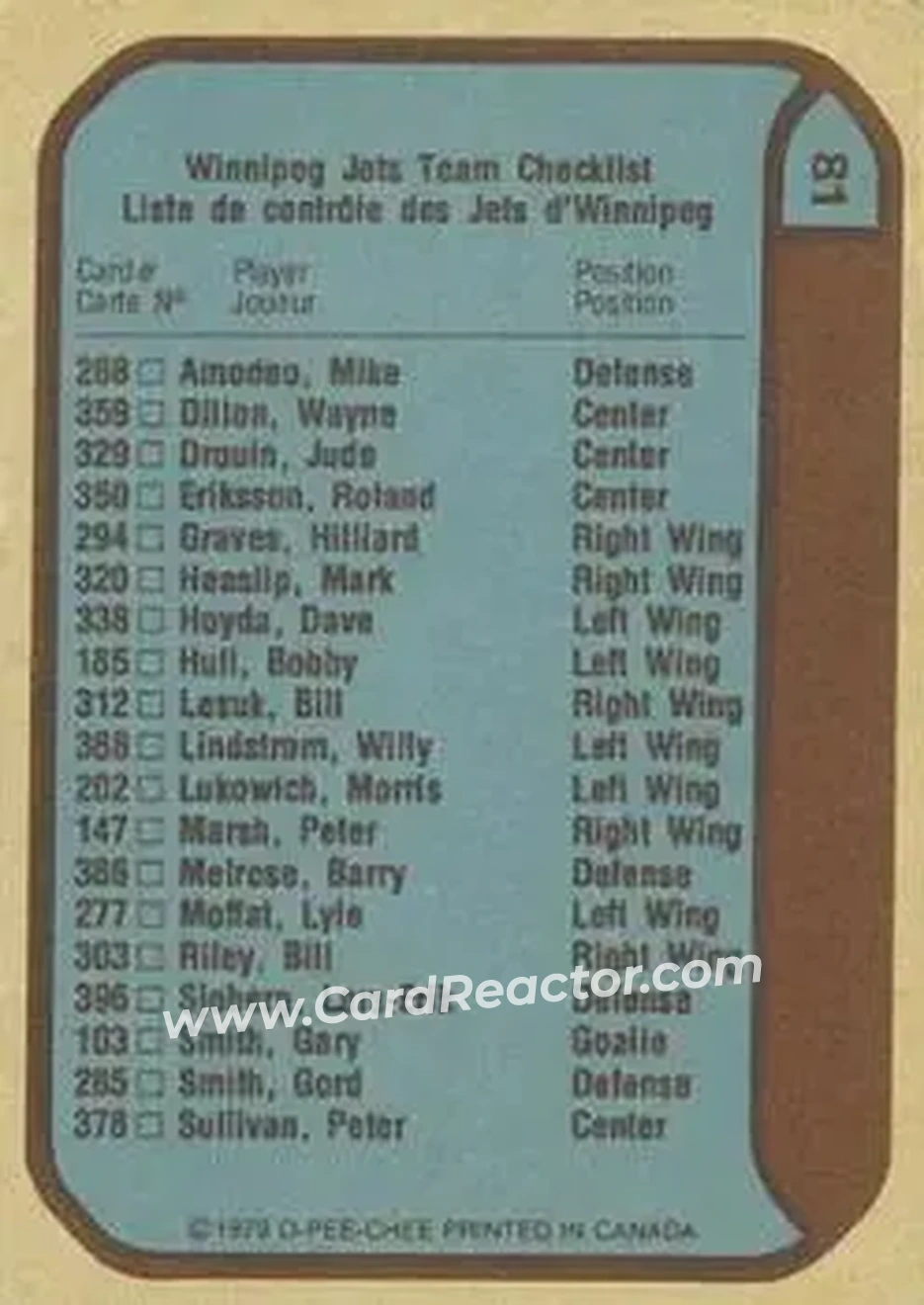 Back of Card #81