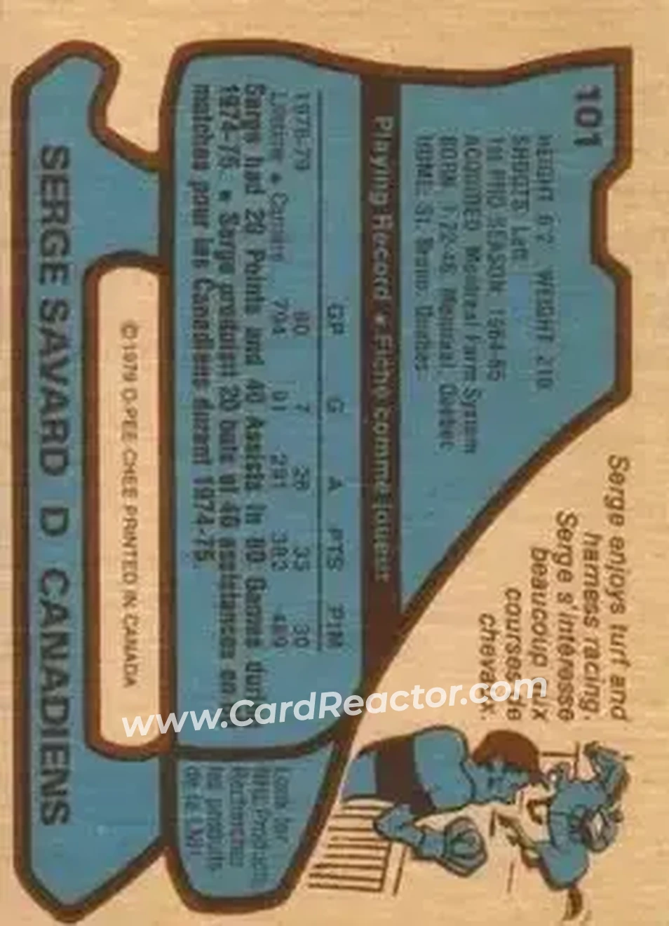 Back of Serge Savard