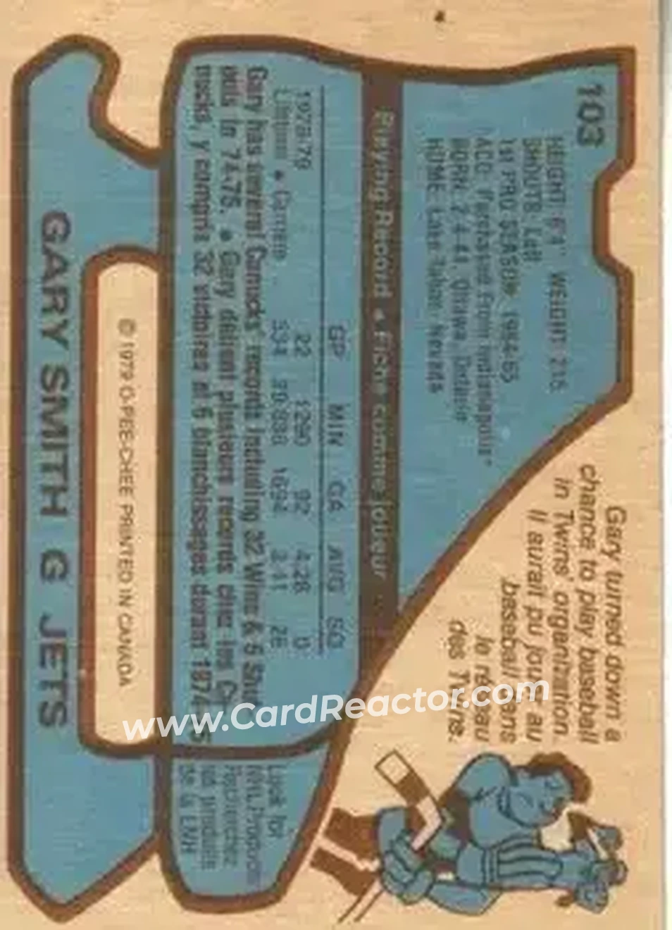 Back of Gary Smith