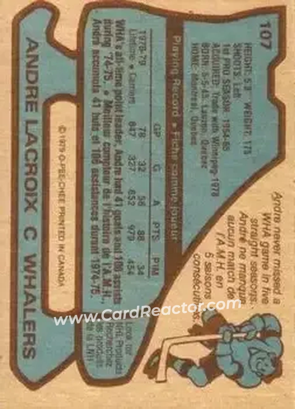 Back of Andre Lacroix