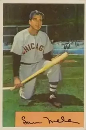1954 Bowman #22 Sam Mele