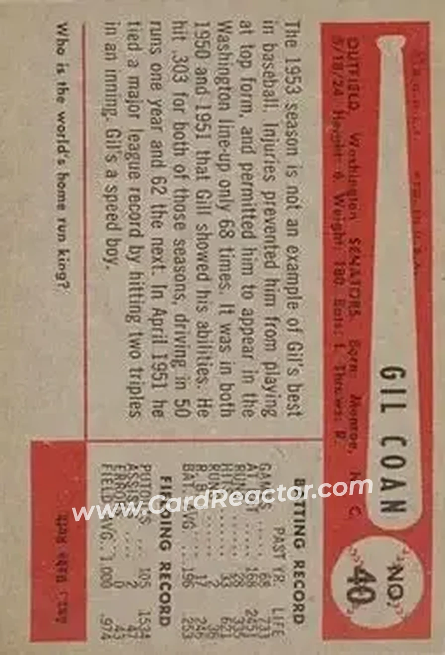 Back of Gil Coan