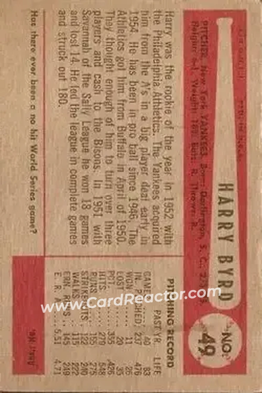 Back of Harry Byrd