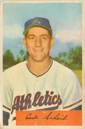 1954 Bowman #67 Carl Scheib