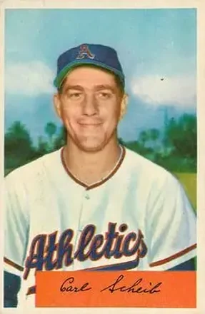 1954 Bowman #67 Carl Scheib