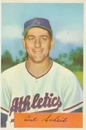 1954 Bowman #67 Carl Scheib