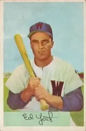 1954 Bowman #72 Eddie Yost