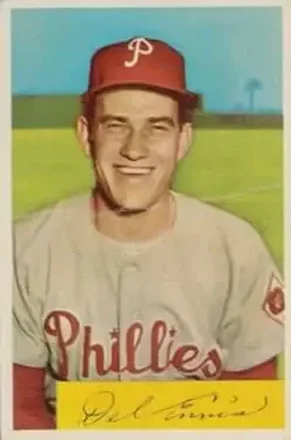 1954 Bowman #127 Del Ennis