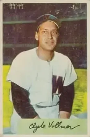 1954 Bowman #136 Clyde Vollmer