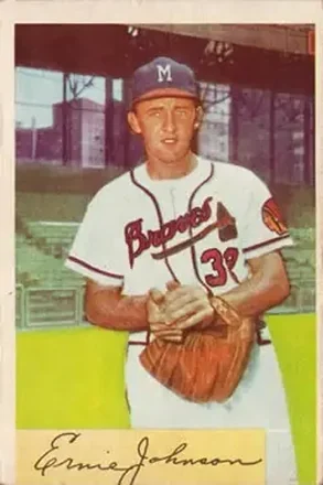1954 Bowman #144 Ernie Johnson