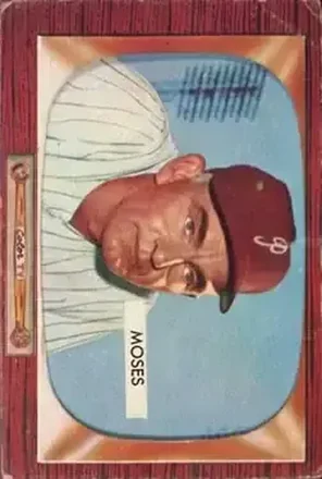1955 Bowman #294 Wally Moses