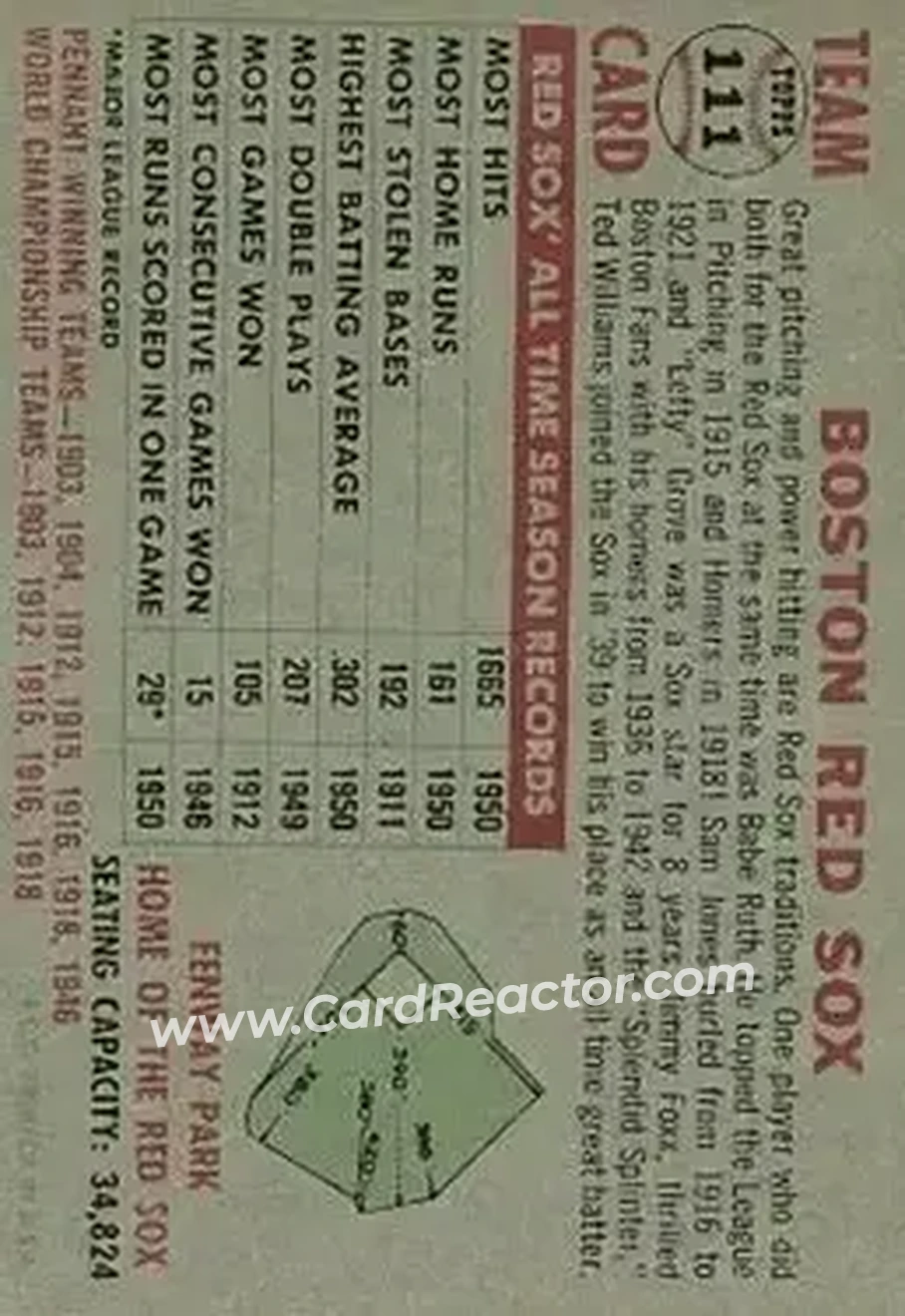 Back of Card #111